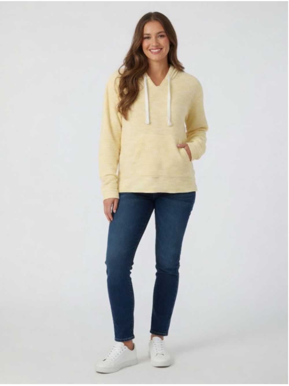 U.S. Vintage premium collection yellow pullover hoodie sz M